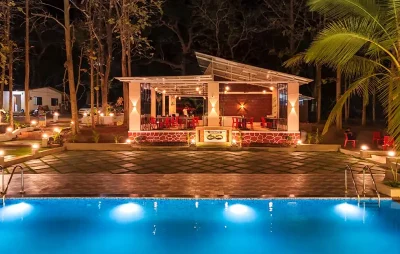 Infinity Junglestay pool in night